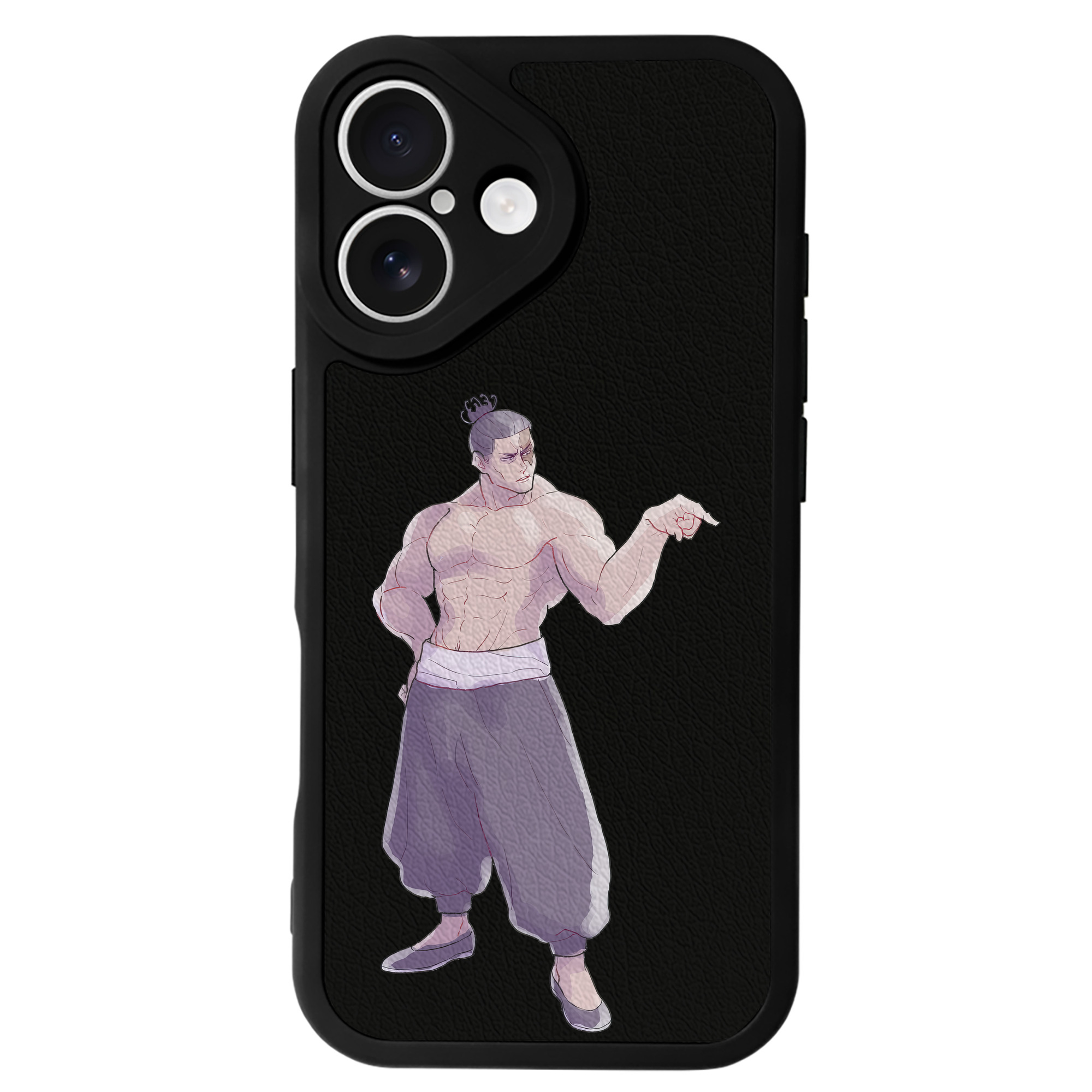 （画像用） 呪術廻戦 Jujutsu Kaisen 【iPhone 16シリーズ対応】シリコンスマホケース（レザー調） 材質：シリコン